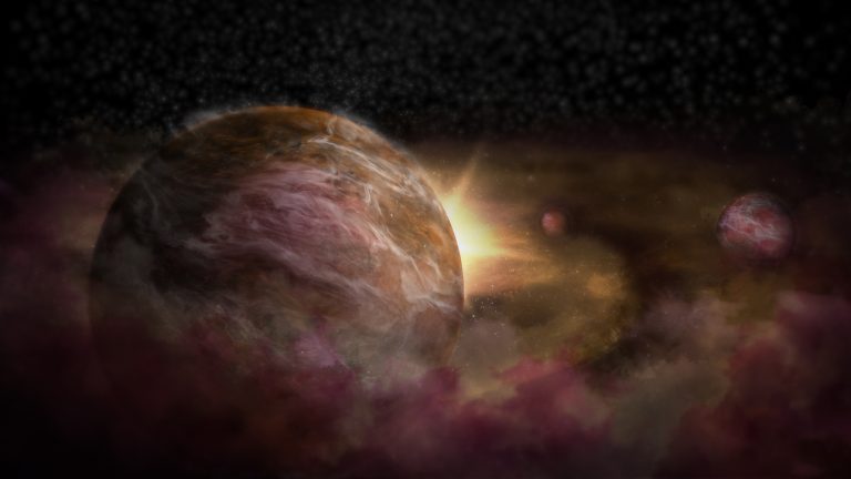 Trio of Infant Planets Discovered around Newborn Star
