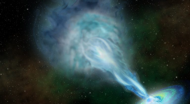 Distant Quasar Providing Clues to Early-Universe Conditions