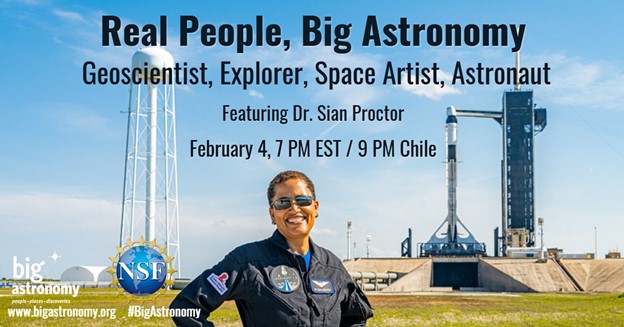 Big Astronomy Hosts Live Talk and Q&A with Astronaut Dr. Sian Proctor