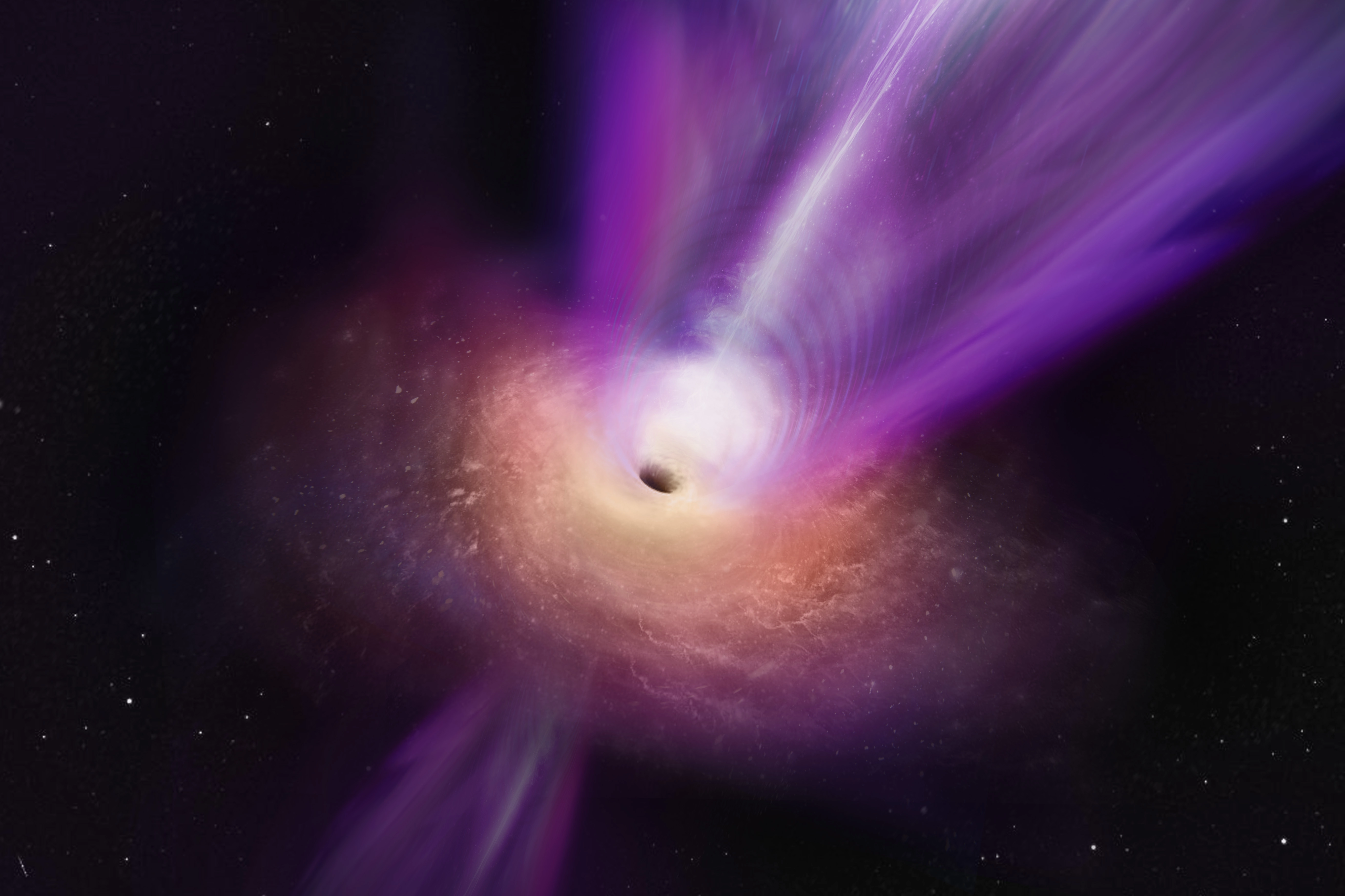 NSF Telescopes Image M87’s Supermassive Black Hole and Massive Jet Together for the First Time