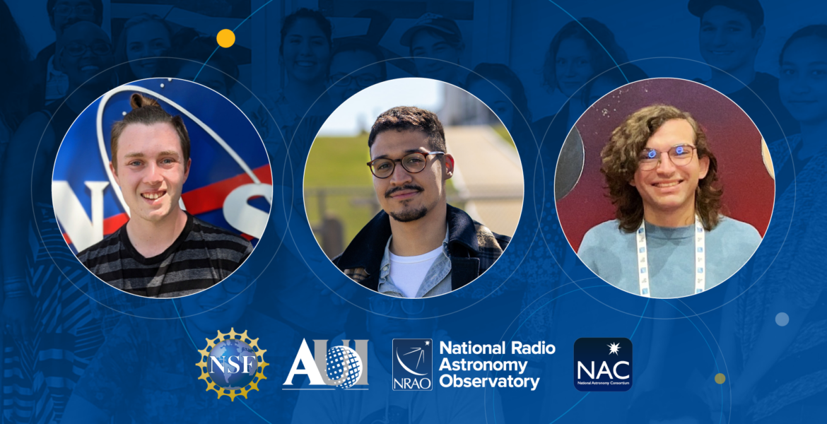 2024 NAC scholarship recipients Nicolas McMahon, Daniel Gallego and Carlos Ortiz Quintana