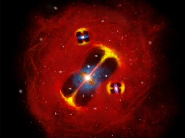 New Discovery Challenges Evolution of Galaxy Clusters