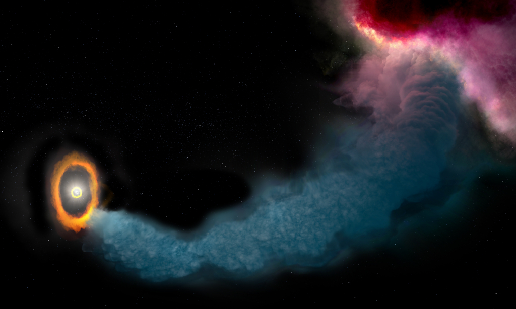 A Trillion Mile Cosmic Stream of Gas Feeds GW Orionis